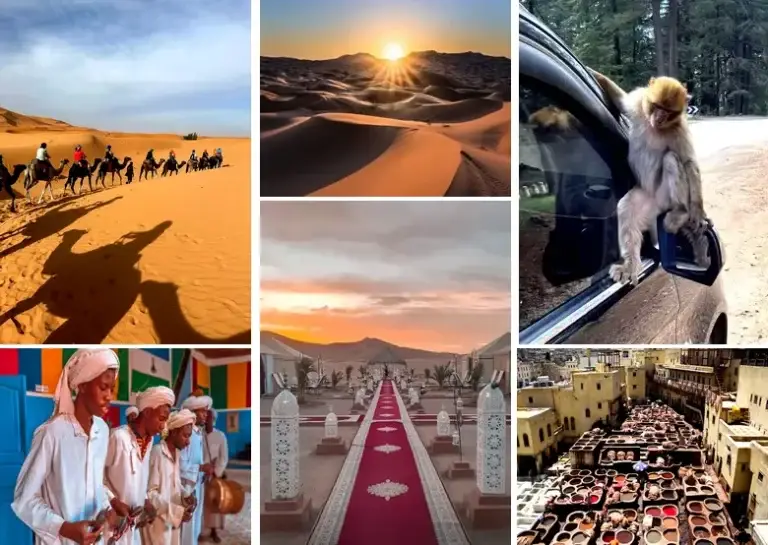 4 Days from Marrakech to Fes Sahara Desert Tour